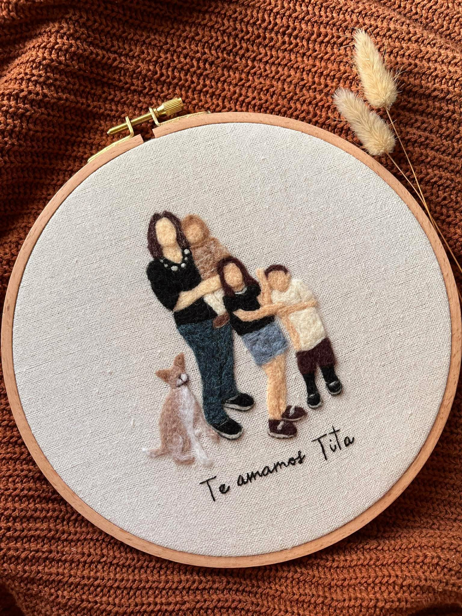 Family and Friends Felt Portrait