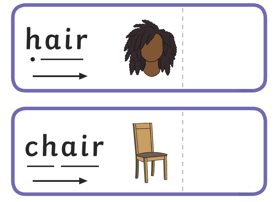 Phonics Word Cards - ai Digraph