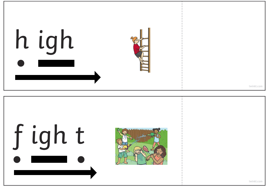 IGH Phonics Flashcards