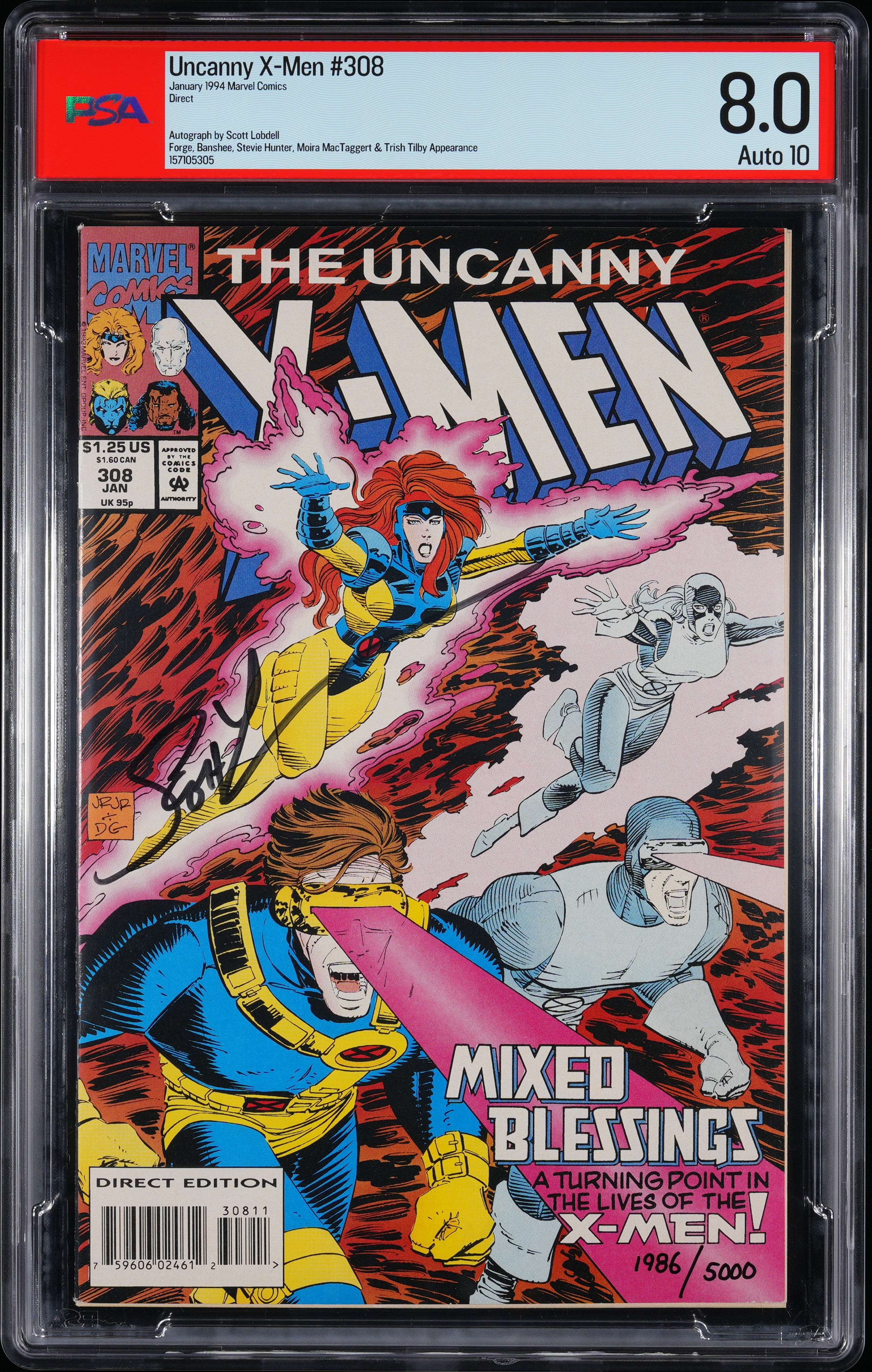 MARVEL COMICS UNCANNY X-MEN #308 JANUARY 1994 DIRECT