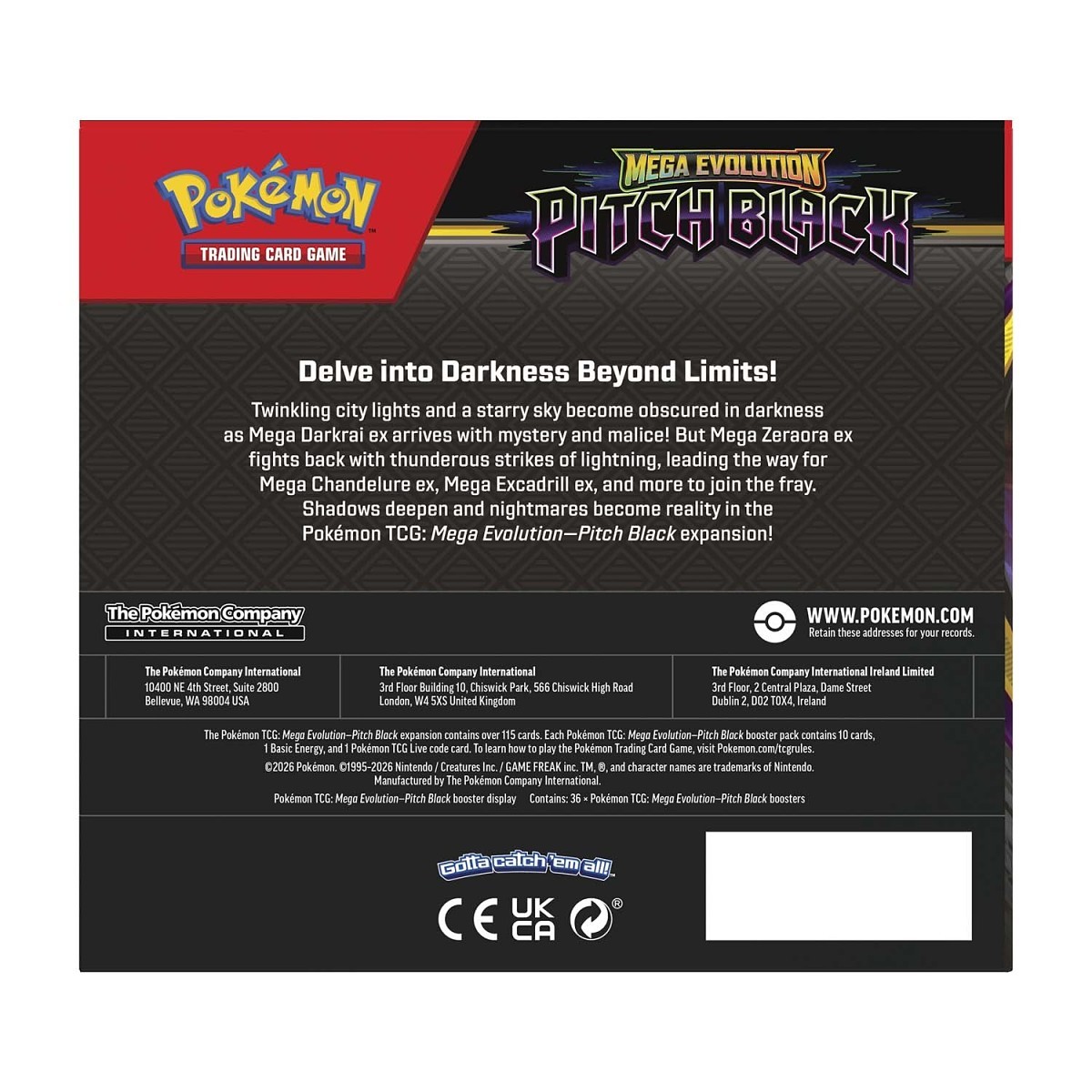 Pokémon Mega Evolution: Pitch Black Booster Box