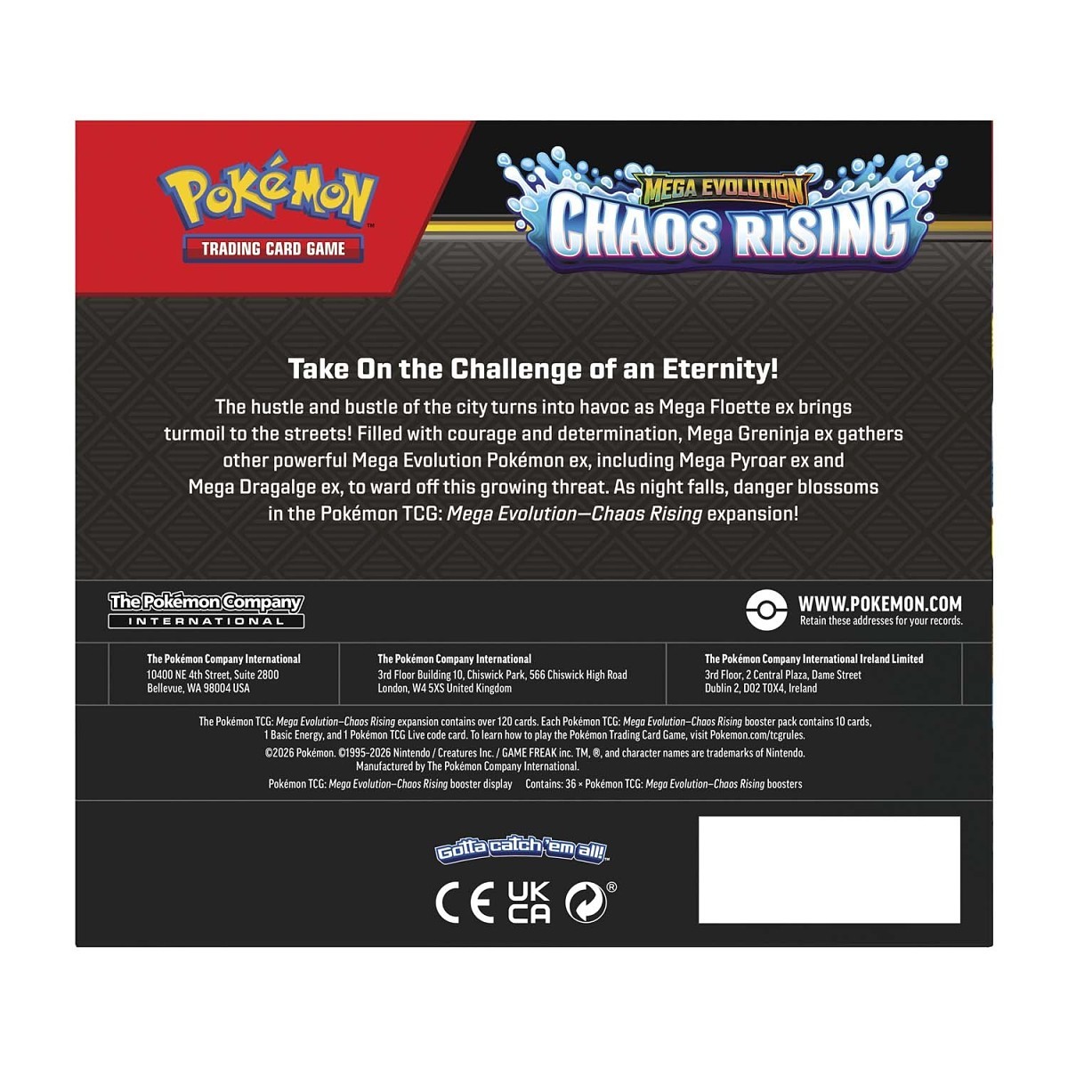 Pokémon Mega Evolution: Chaos Rising Booster Box