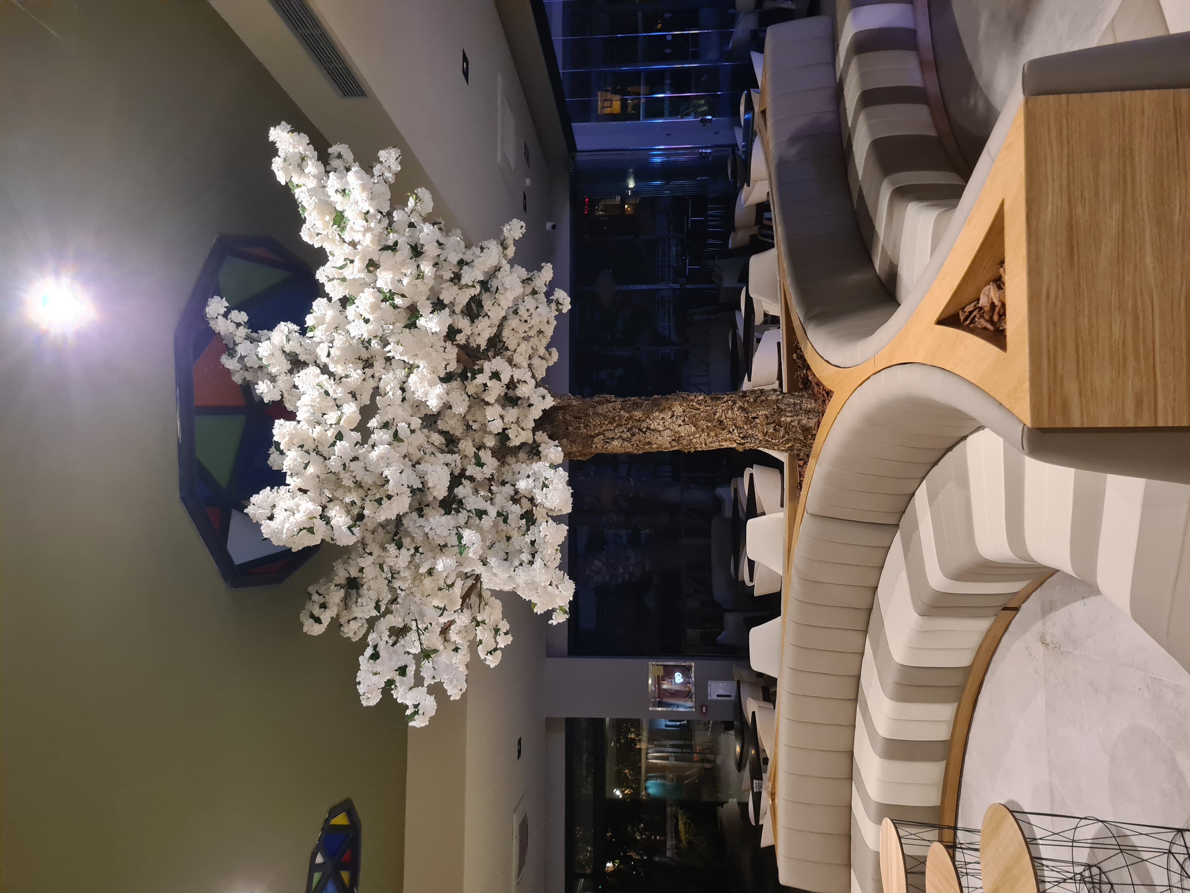 Arbol artificial florido