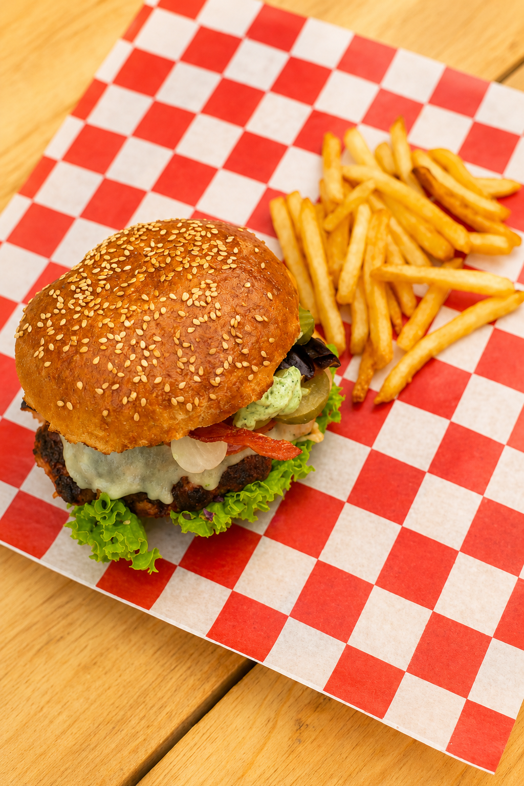 Hamburguesa con papas