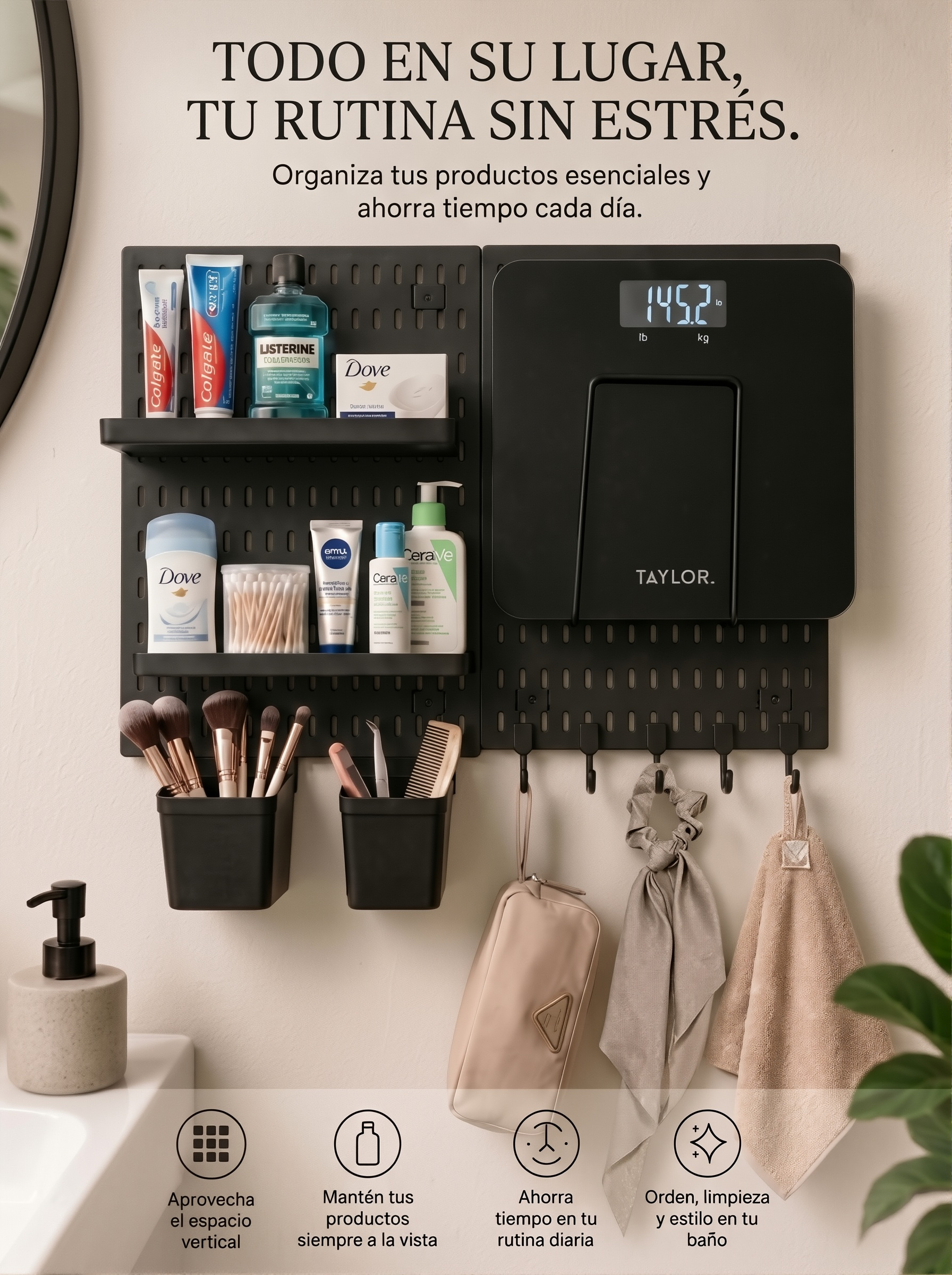 Organizador Pegboard Zenora