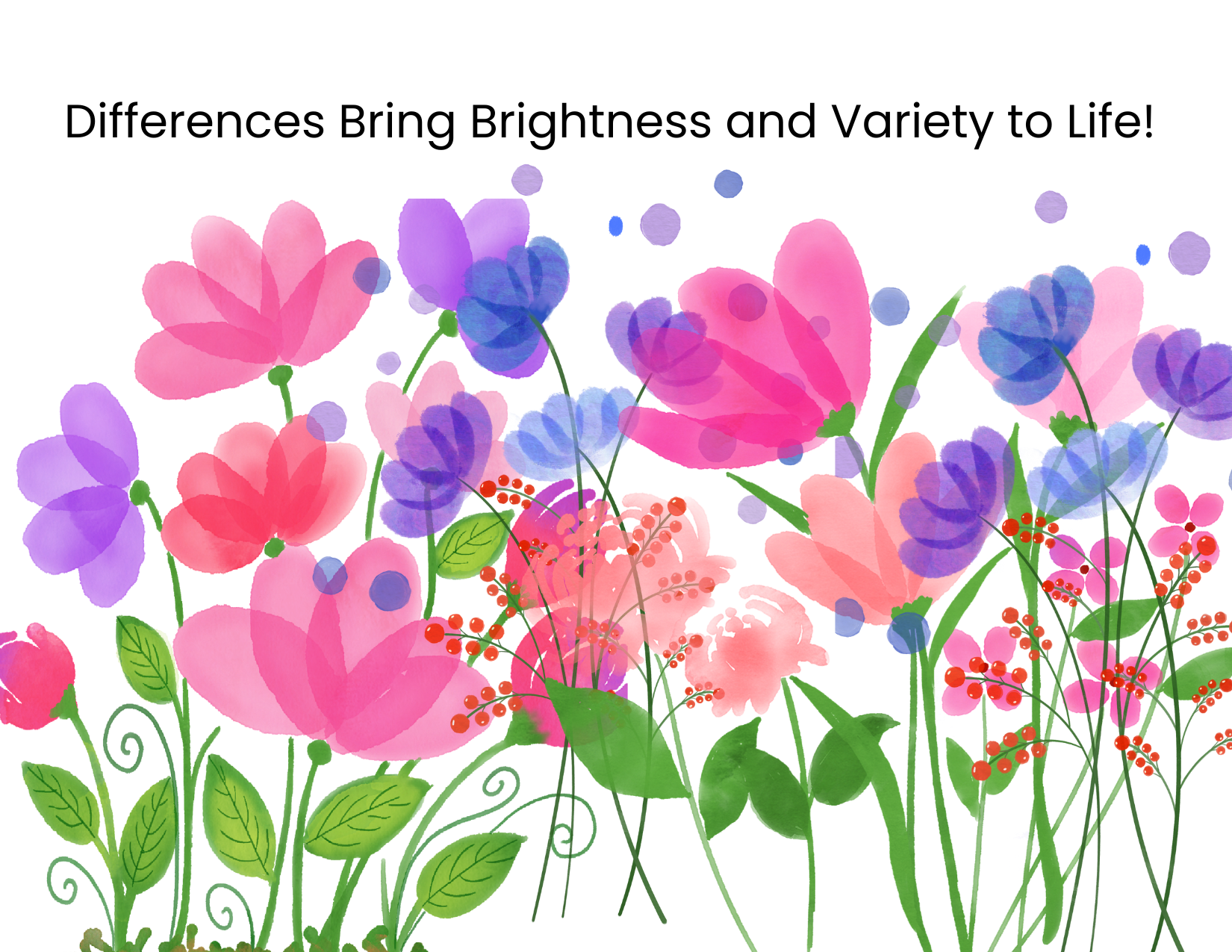 Difference Brings Brightness Postcard 