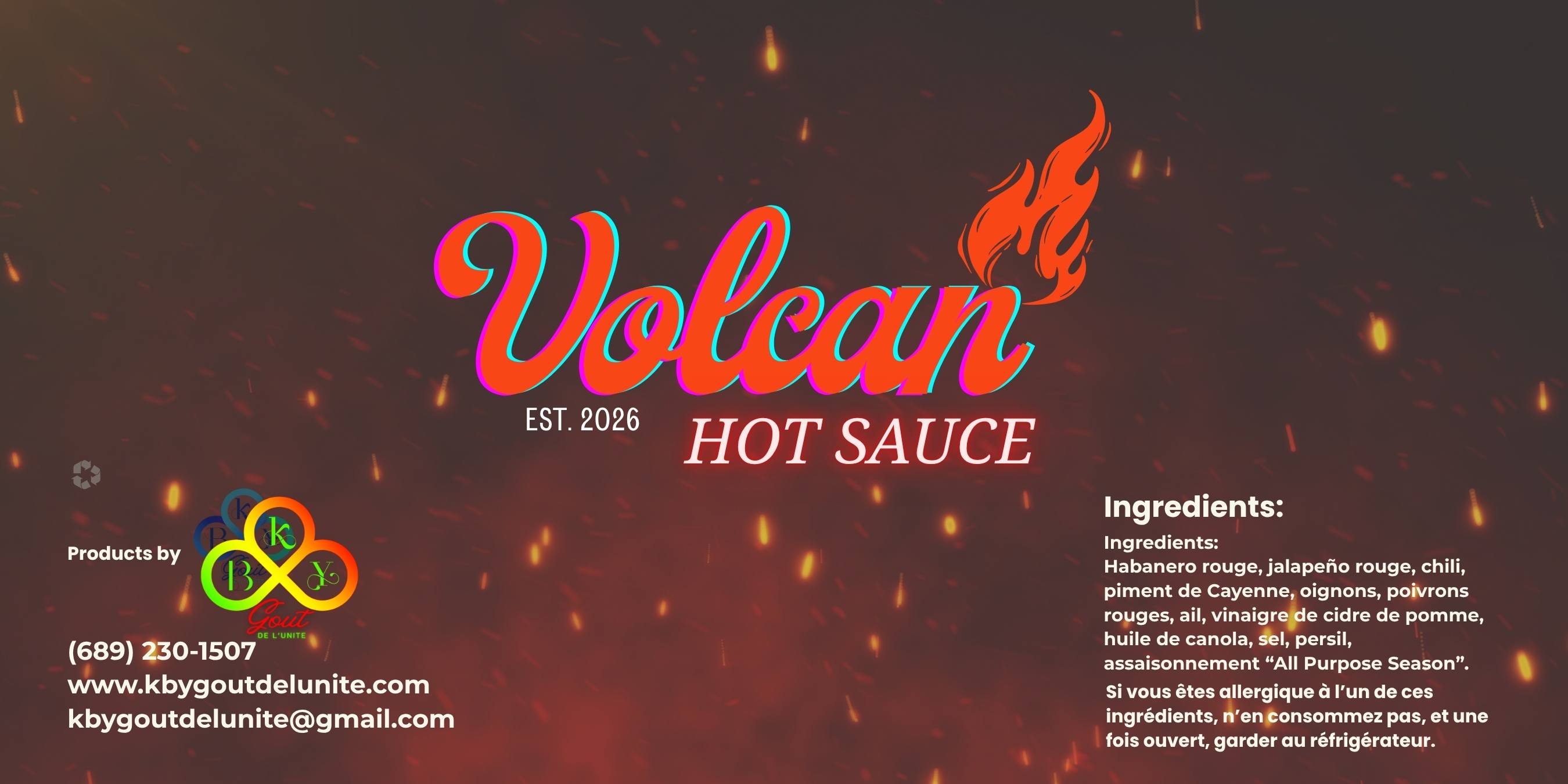 Volcan Hot Sauce 10oz