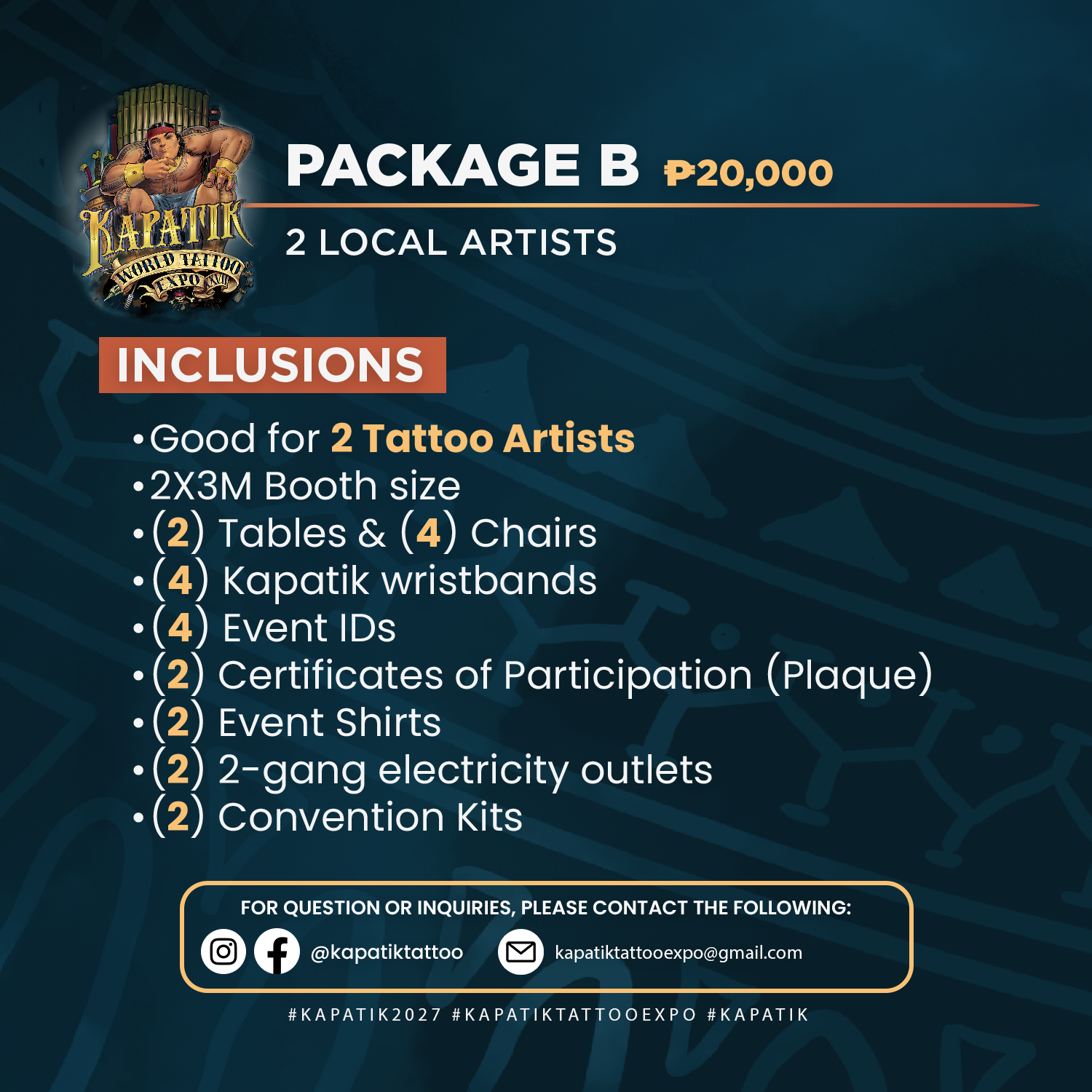 Tattoo Expo Package B