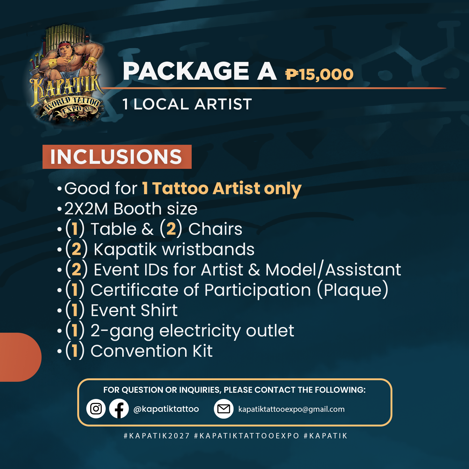 Kapatik Tattoo Expo Package A