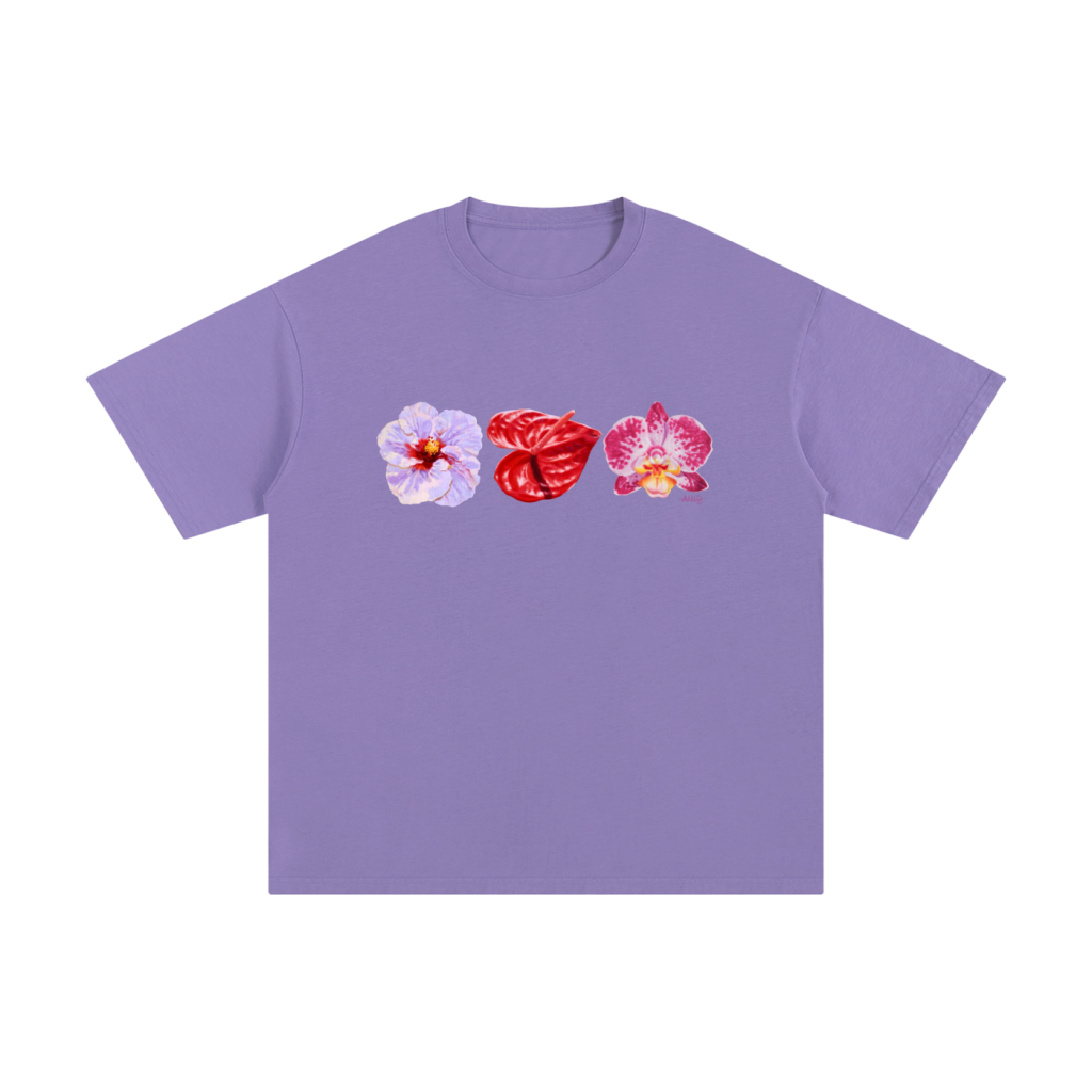 Floral Unisex Pure Cotton T-Shirt