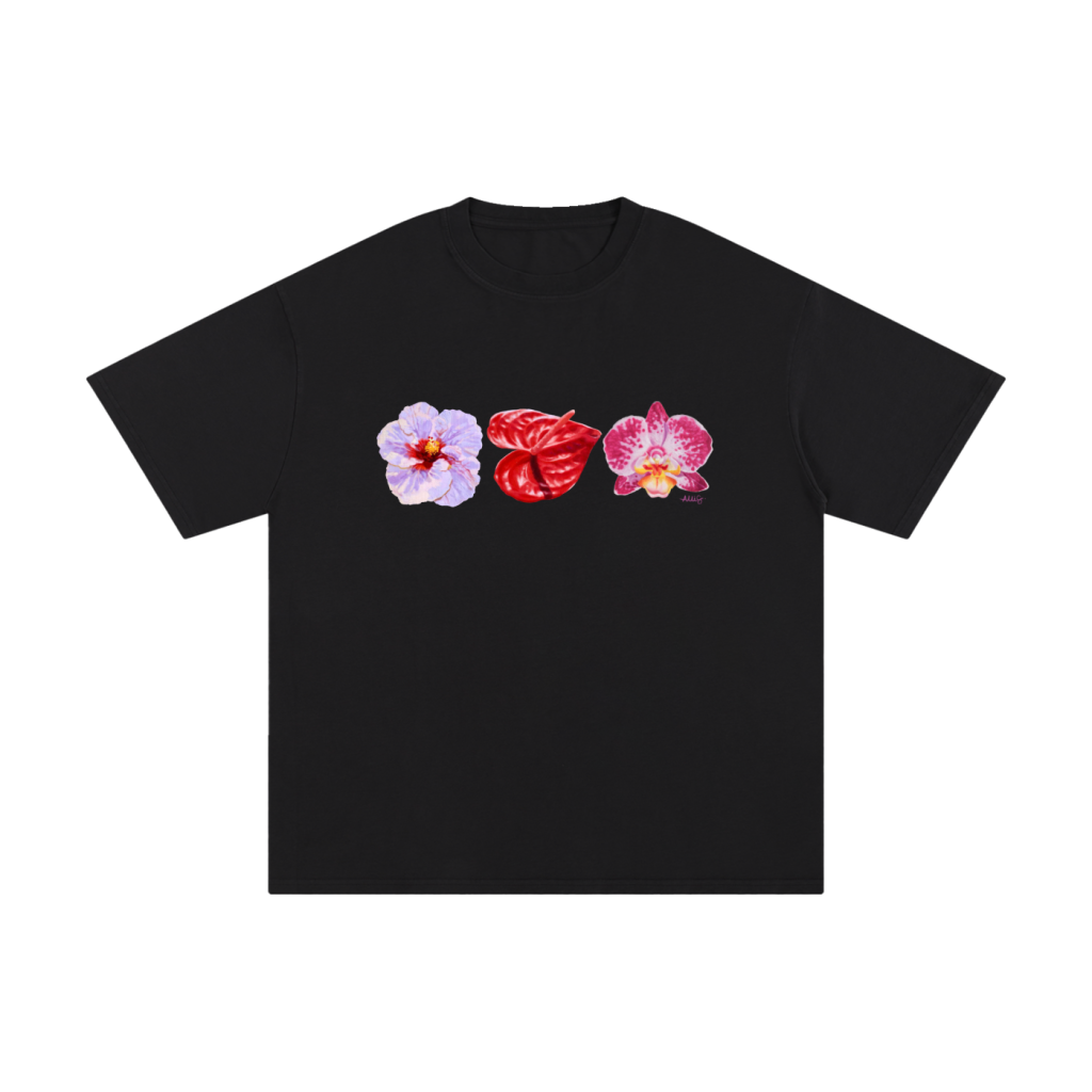 Floral Unisex Pure Cotton T-Shirt