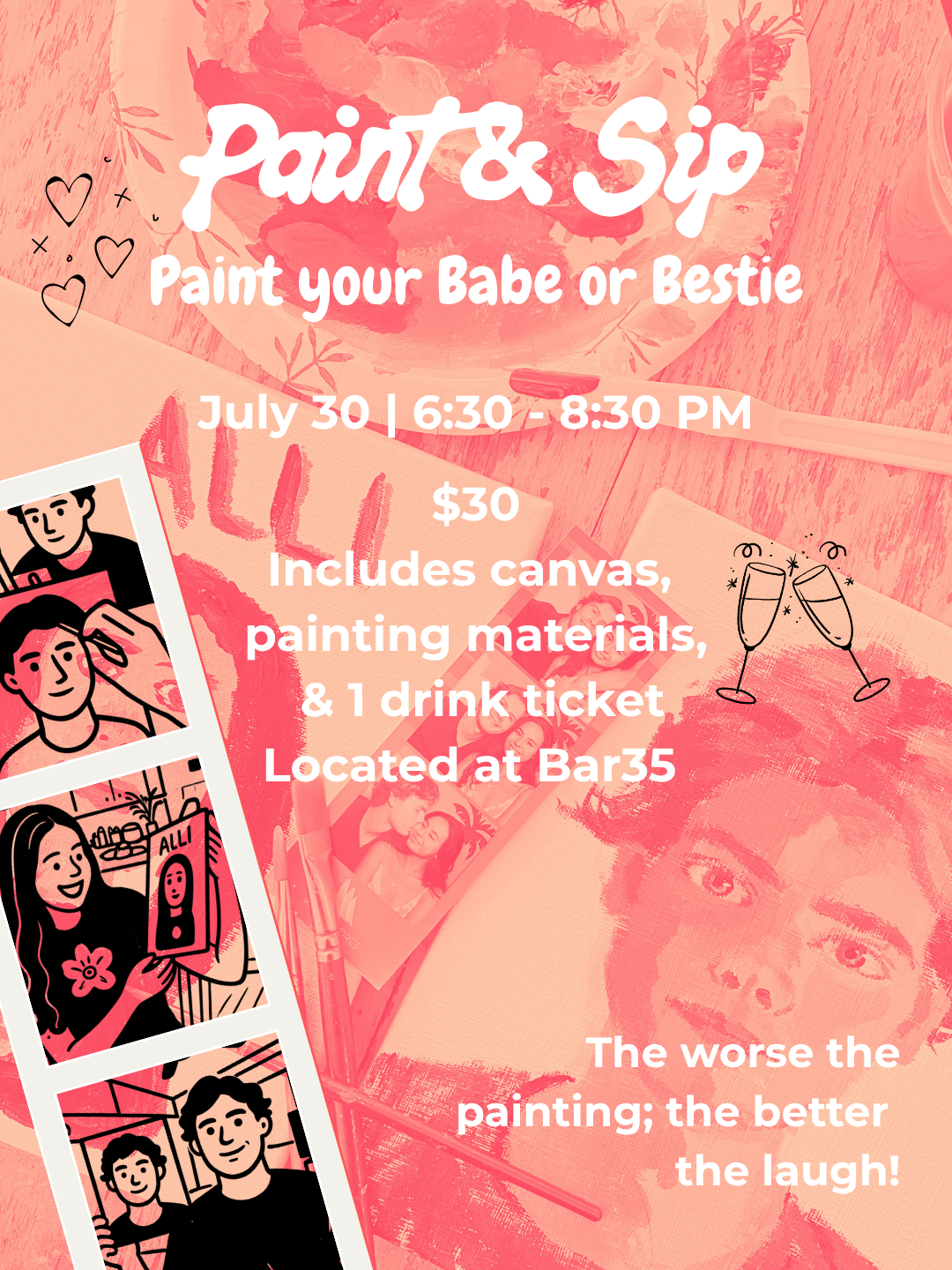 Paint & Sip Ticket - July 30 - Paint Someone Special
