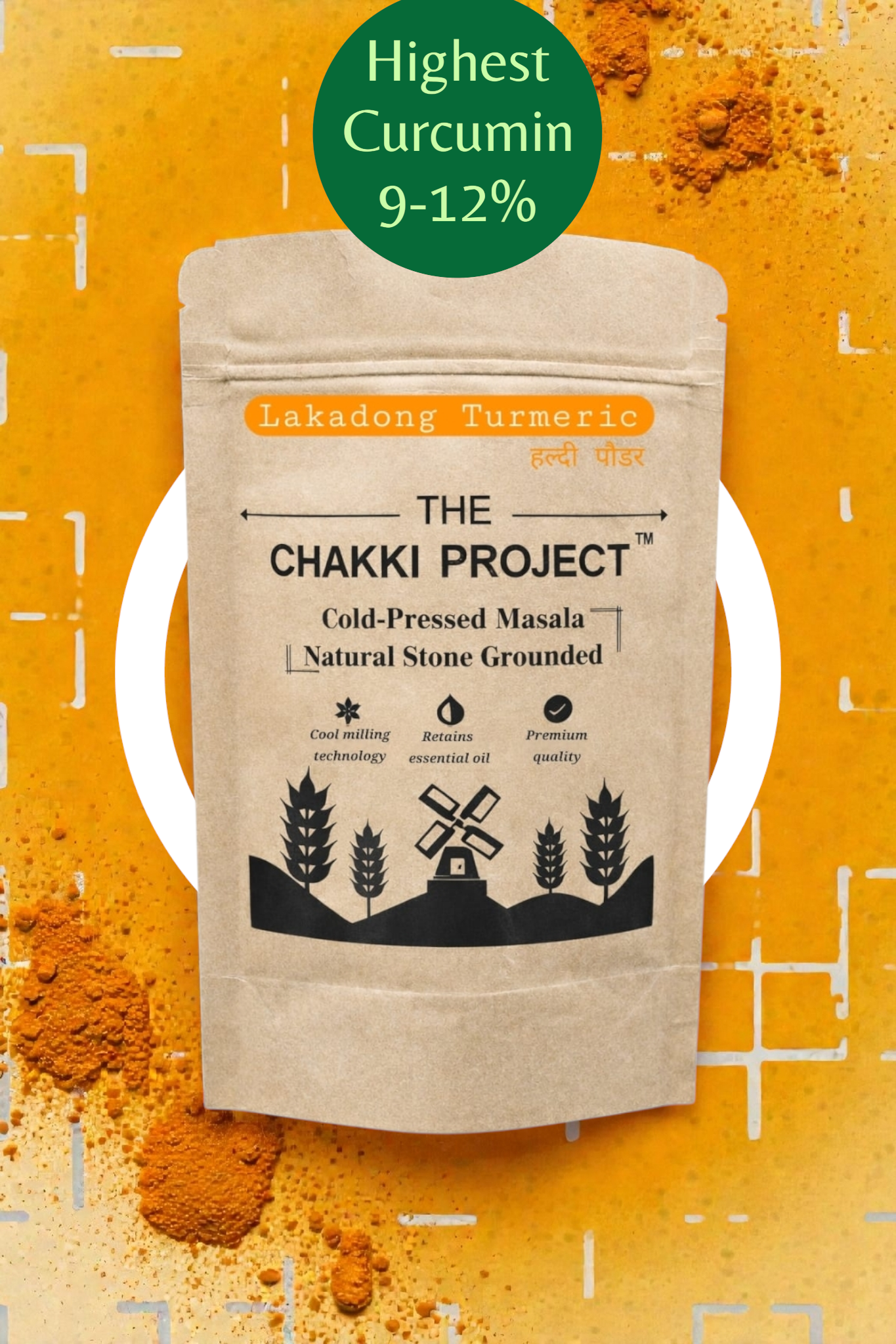 Lakadong Haldi Powder | High Curcumin Haldi Powder