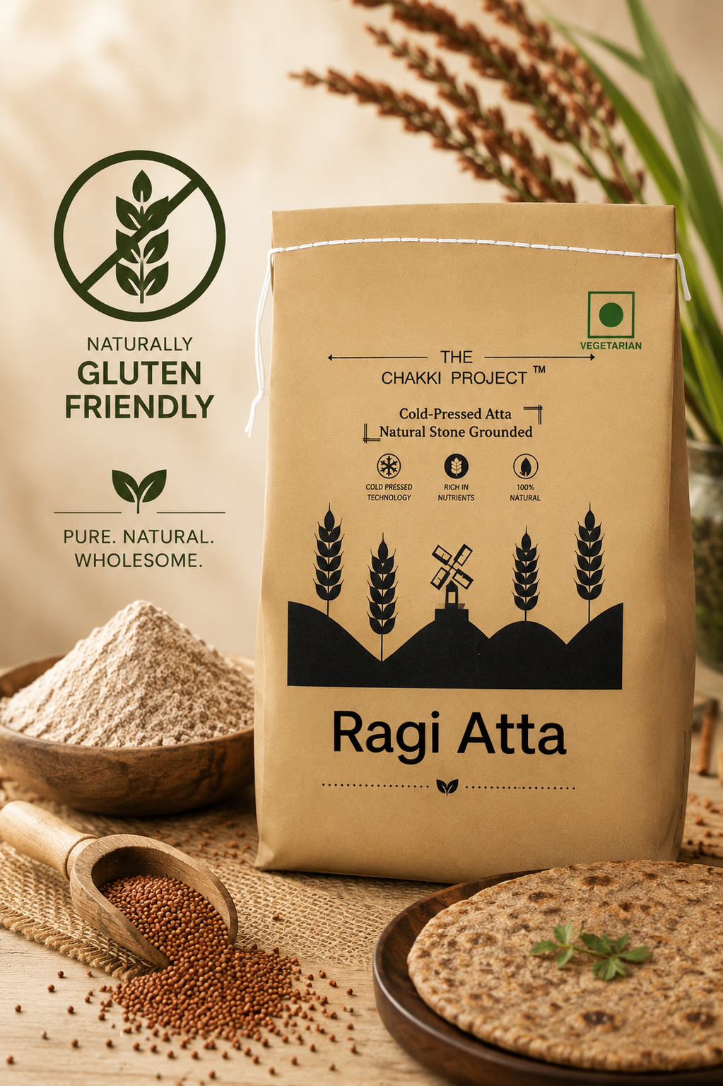 Ragi Flour | High Calcium Flour | Mandua atta 