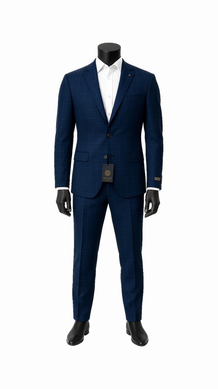 Navy Blue Tailored Suit