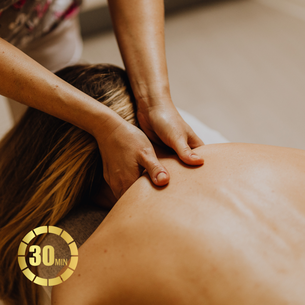 Back, neck and shoulders massage (30 mins)