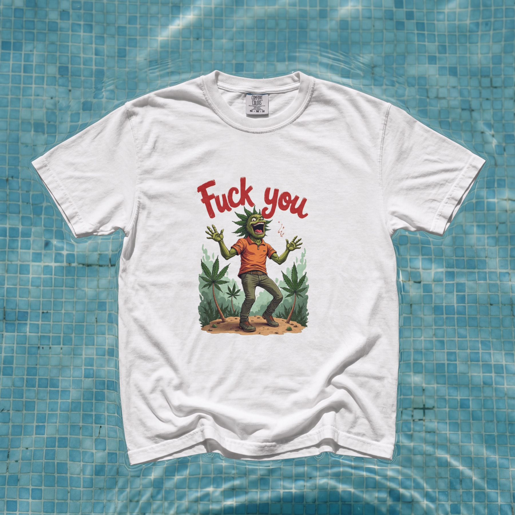 Camiseta Ilustrada Cannabis Rebelde