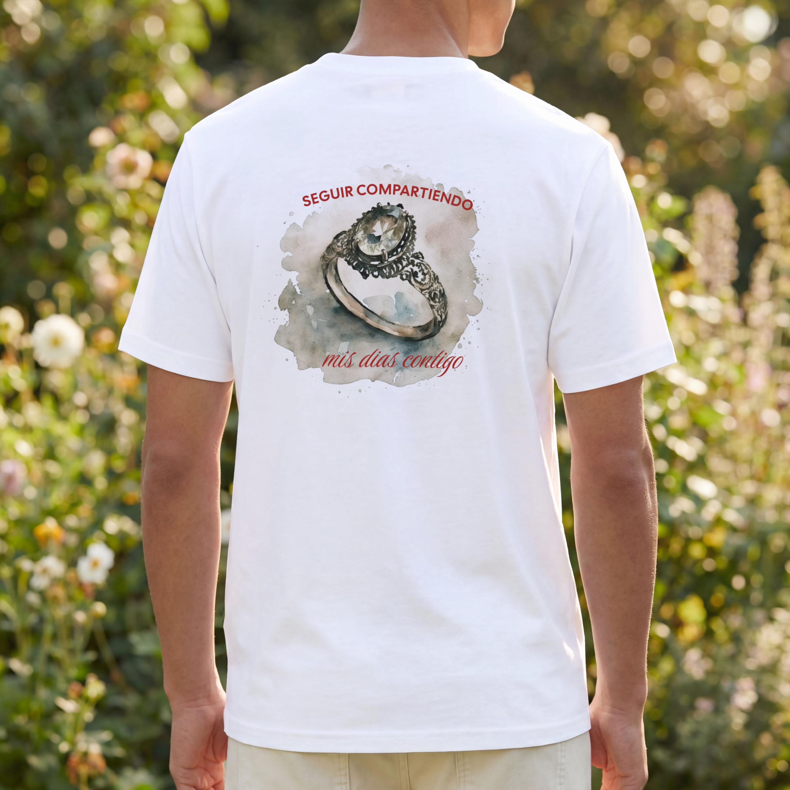 Playera Market para propuesta de boda
