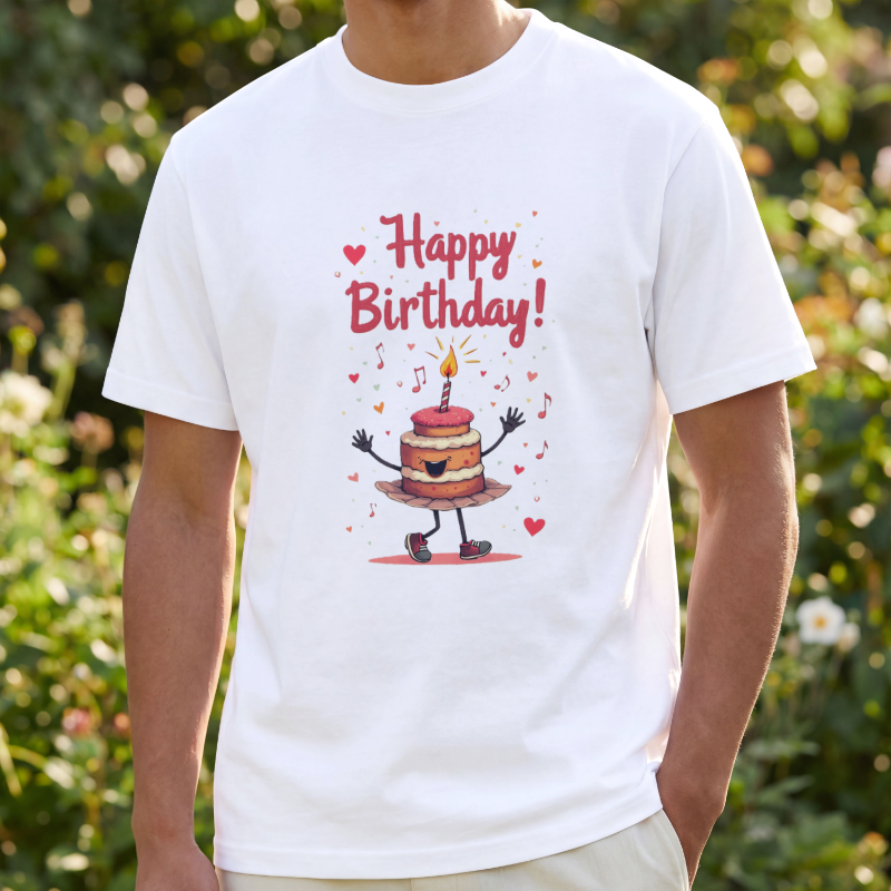 Playera Market de Cumpleaños Divertida