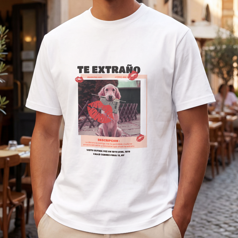 Playera Market "Te Extraño"