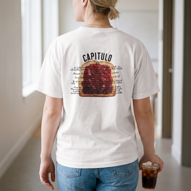 Playera Market de la tienda blanca con diseño retro