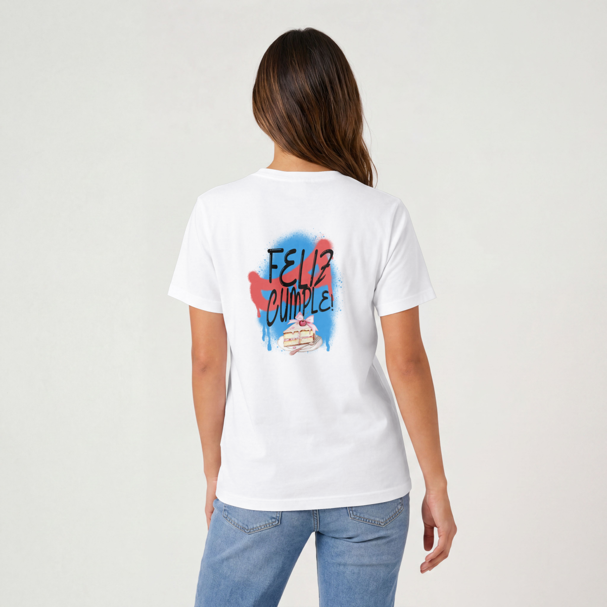 Playera para cumpleaños Oso Elegante y Graffiti