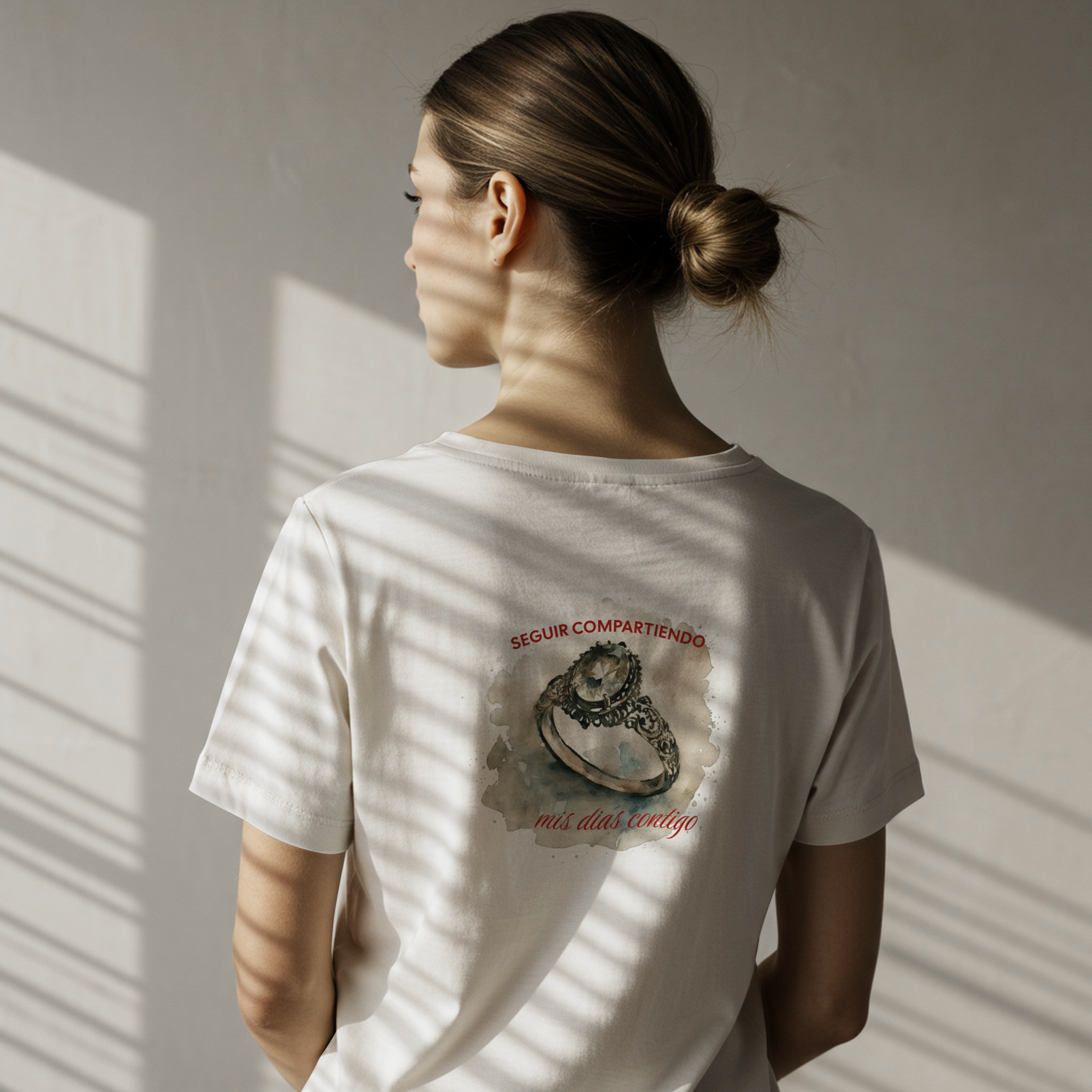 Playera Market para propuesta de boda
