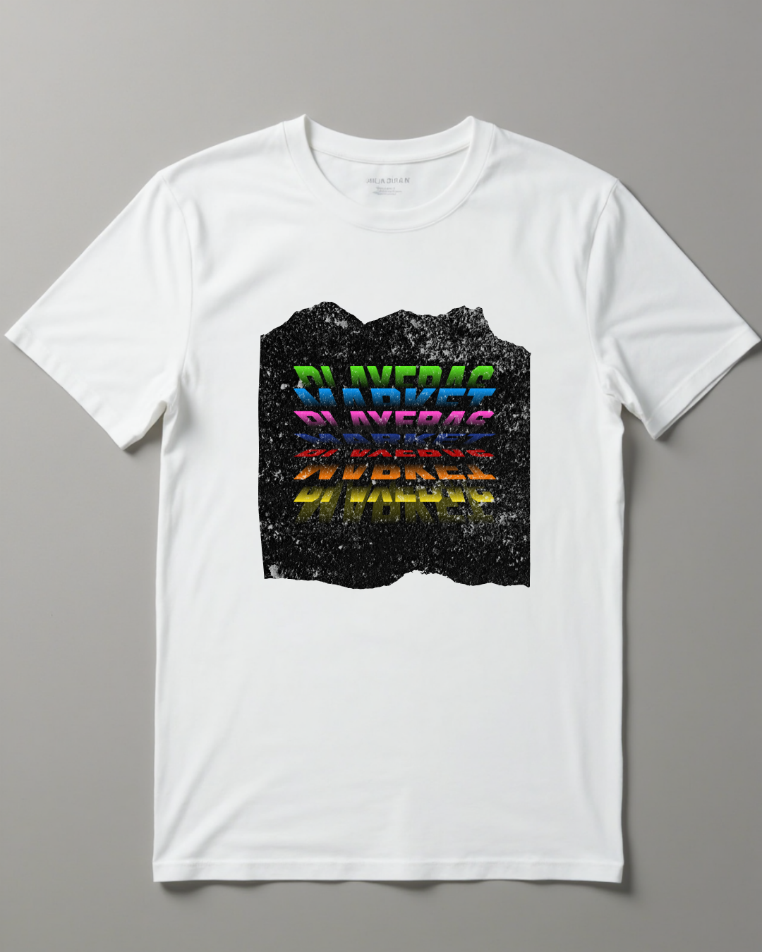 Playera Market de la tienda blanca con diseño retro