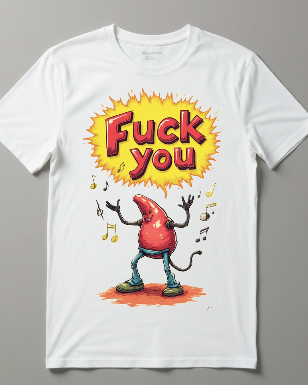 Playera Market Fuck you  en letras rojas