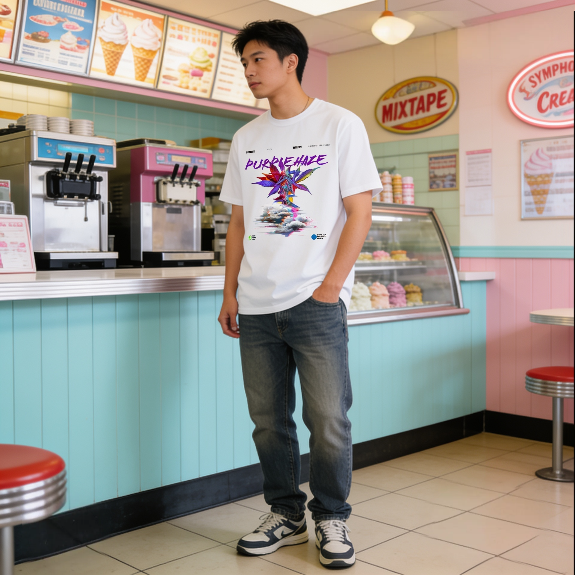 Playera Market Purple Haze Cannabica