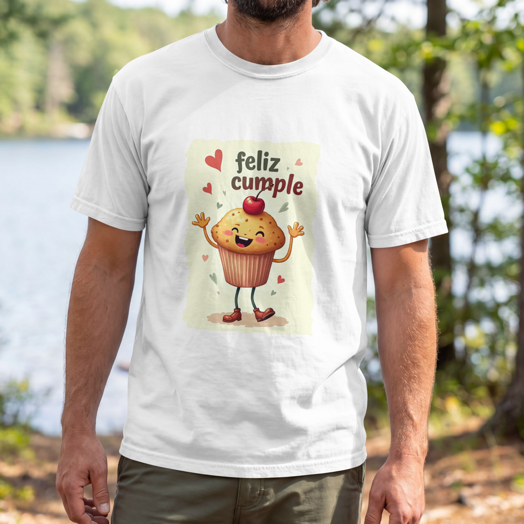 Playera Feliz Cumple Cupcake