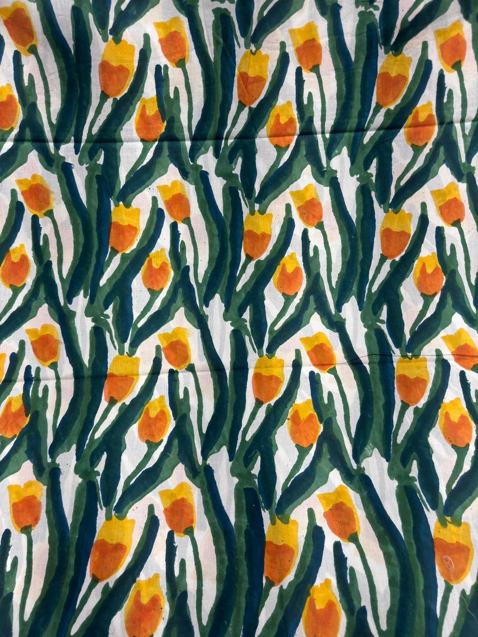 Tulip Garden Printed Fabric