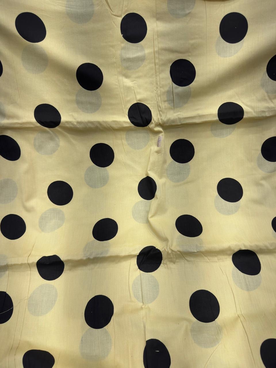 Yellow Polka Dot Fabric