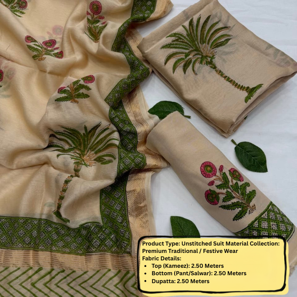 Premium Unstitched Suit Material Set
