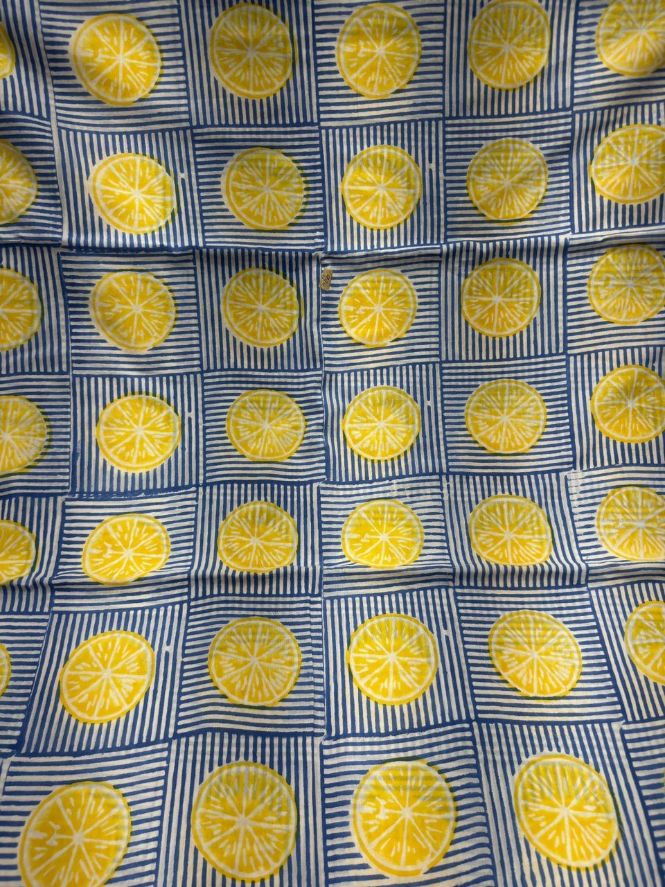 Lemon Pattern Cotton Fabric