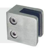 Presilha Quadrada Base Reta V/A Zamac Cromado e Parafuso em Aço Vidros de 10 mm Peso Max. 25 kg par Cod.: 03.39.038  Detalhes
