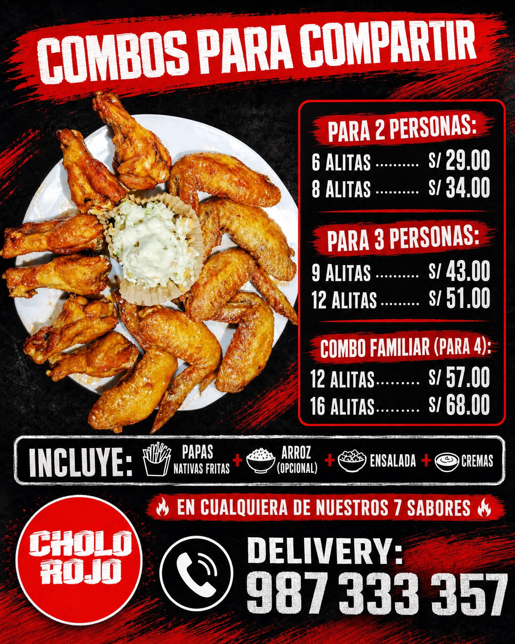 Combo XL de Alitas para Compartir