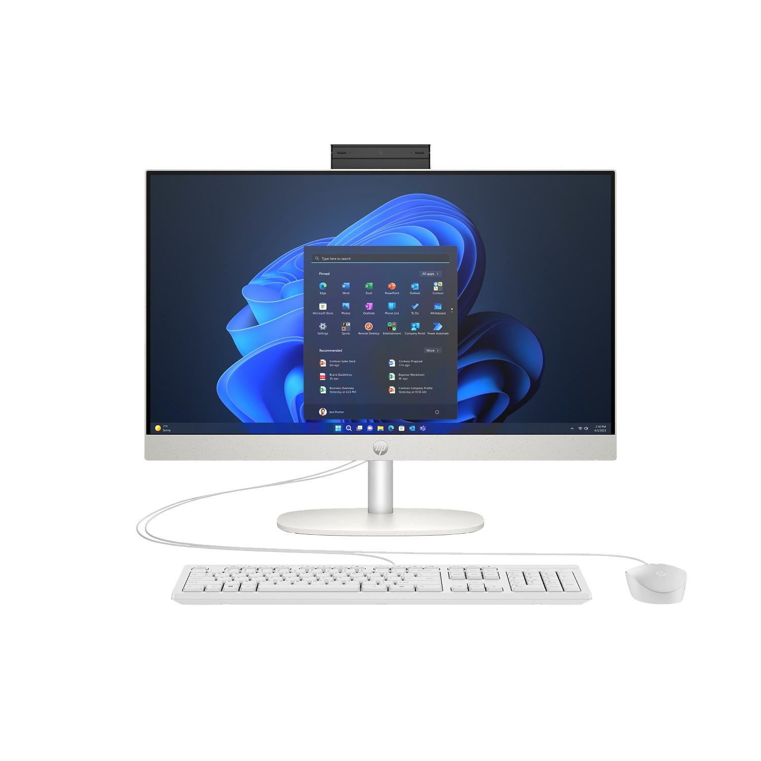PC All-in-One HP 23.8" PROONE 240 U5-125U ARC GRAPHICS 8GB 512GB SSD FHD W11P PRATA