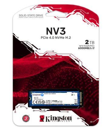 DISCO DURO INTERNO KINGSTON NV3 2TB SSD M.2 2280 DESKTOP/PORTÁTEIS 5000 MB/S NVME PCIE (4.0 X4)