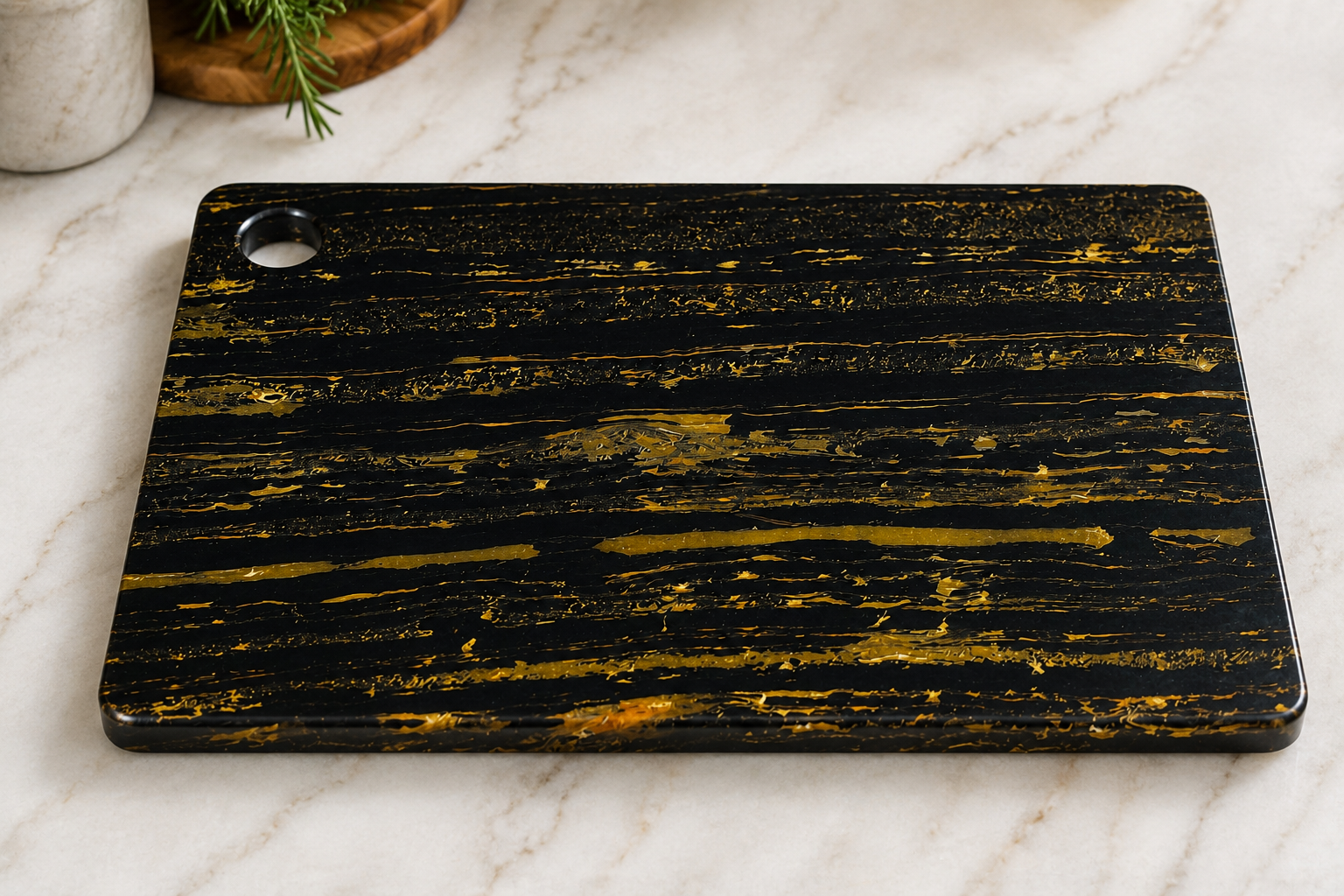 Black Marble Effect Cutting Board