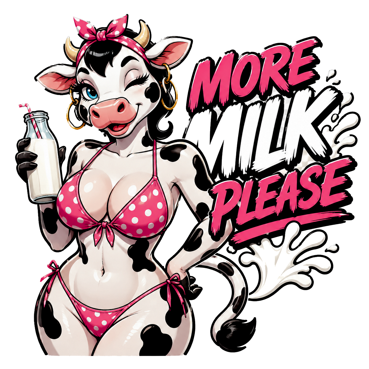 More Milk Please Pin-up Poster