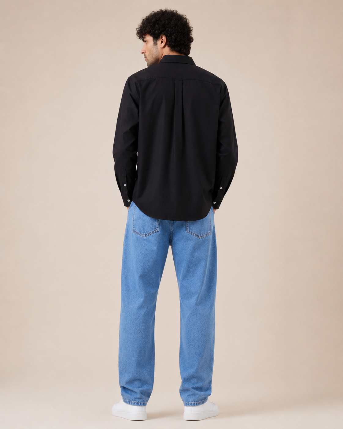 Men's Premium Solid Black Full Sleeve Shirt