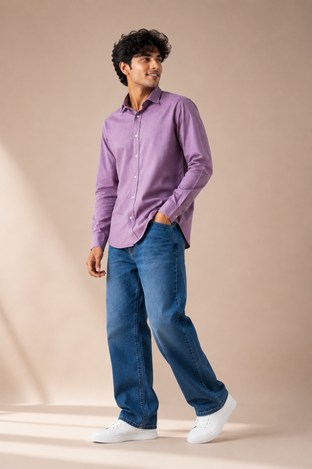 Men's Premium Solid Dusty Mauve Full Sleeve Casual Shirt