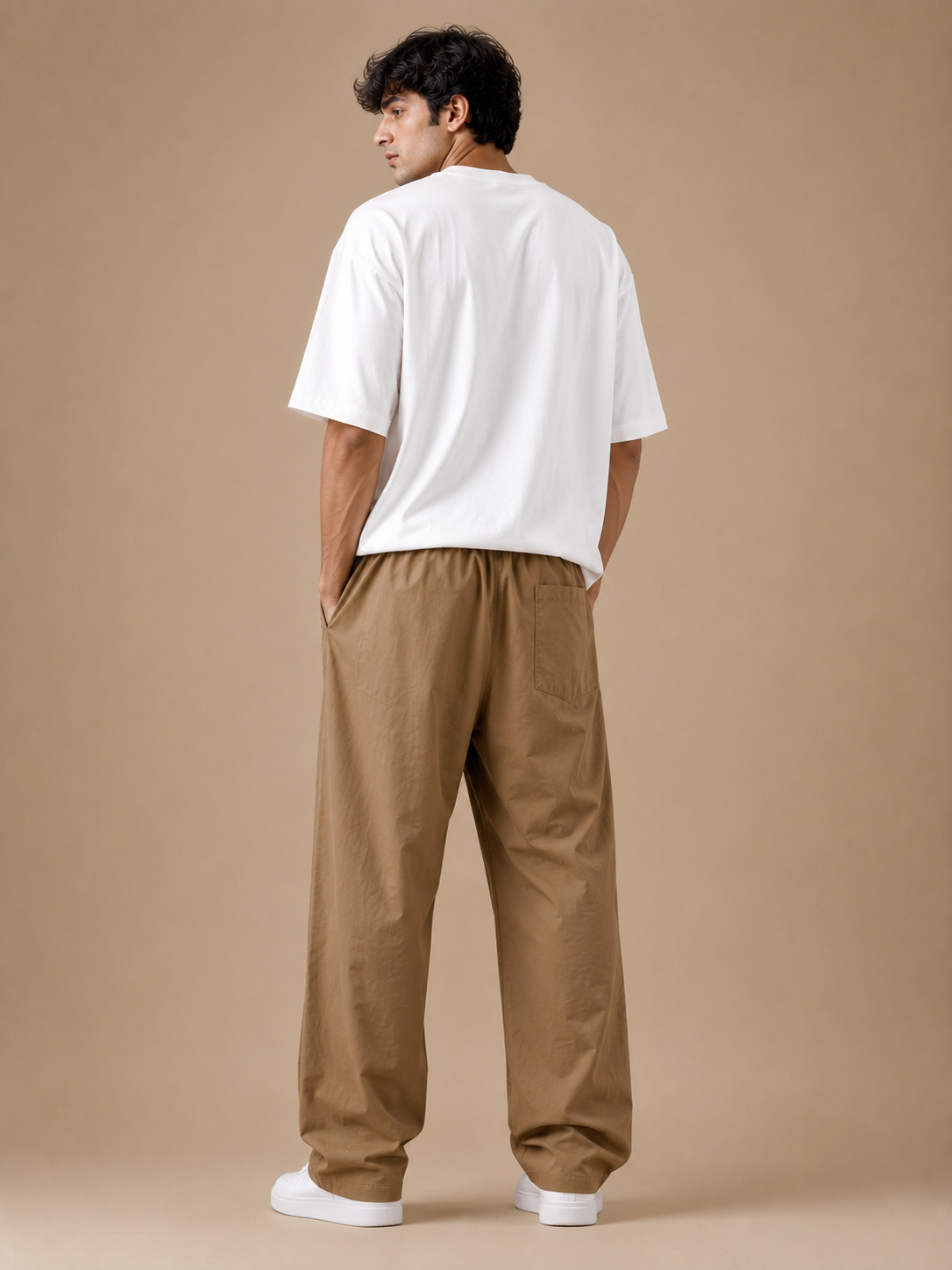 Men's  Premium Khaki Wide LEg Casual Trouser