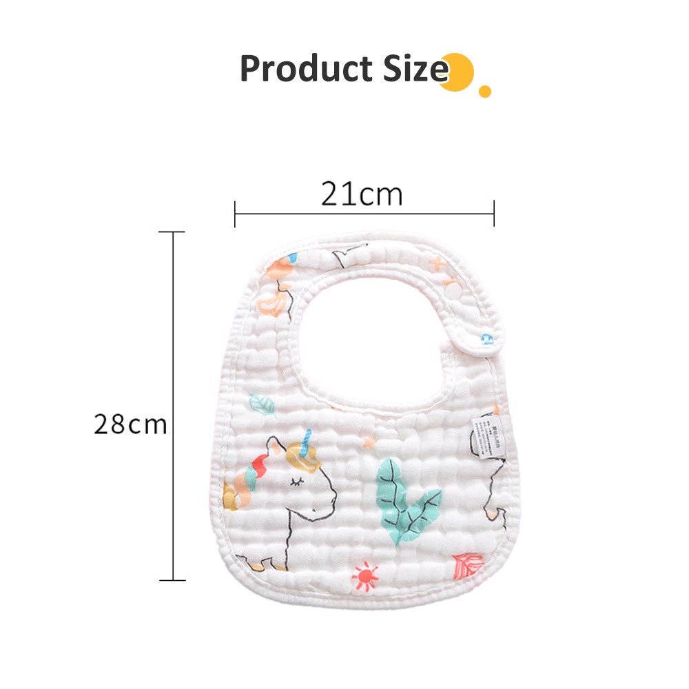 Cute Baby Cotton Bib Set