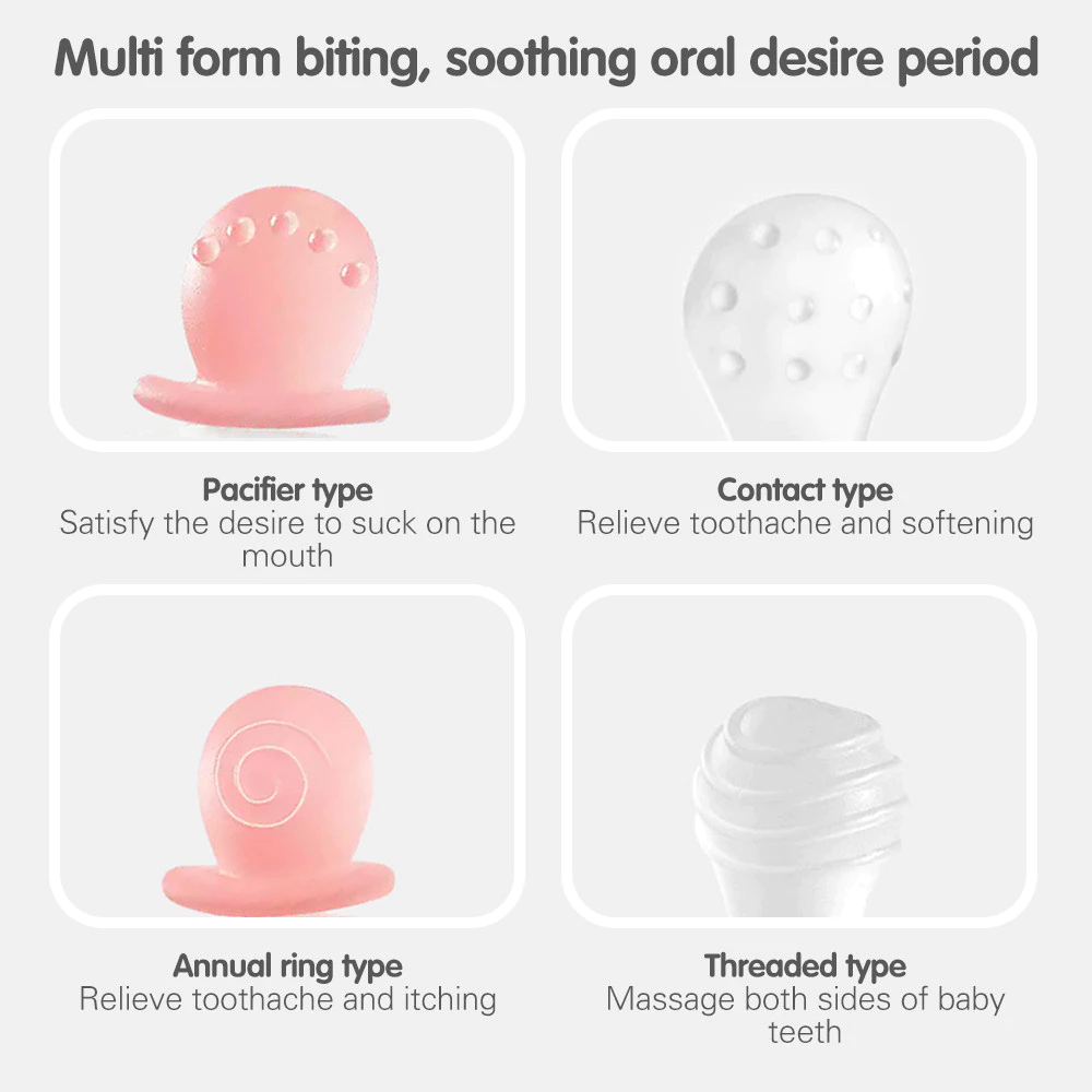 BN Silicone Teether BPA Free Baby Teething Toys Chew Toys Mainan Bayi Sensory Toys