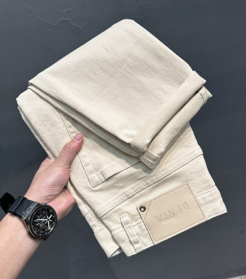 Beige Denim Jeans