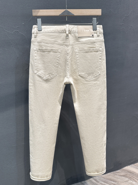 Beige Denim Jeans