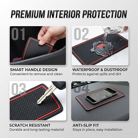 Car Drome Door Cup Mat Set for Kia Sonet