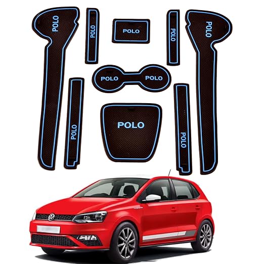 Car Drome Door Cup Mat Set for Volkswagen Polo 